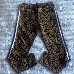 Aqua Leopard print leggings